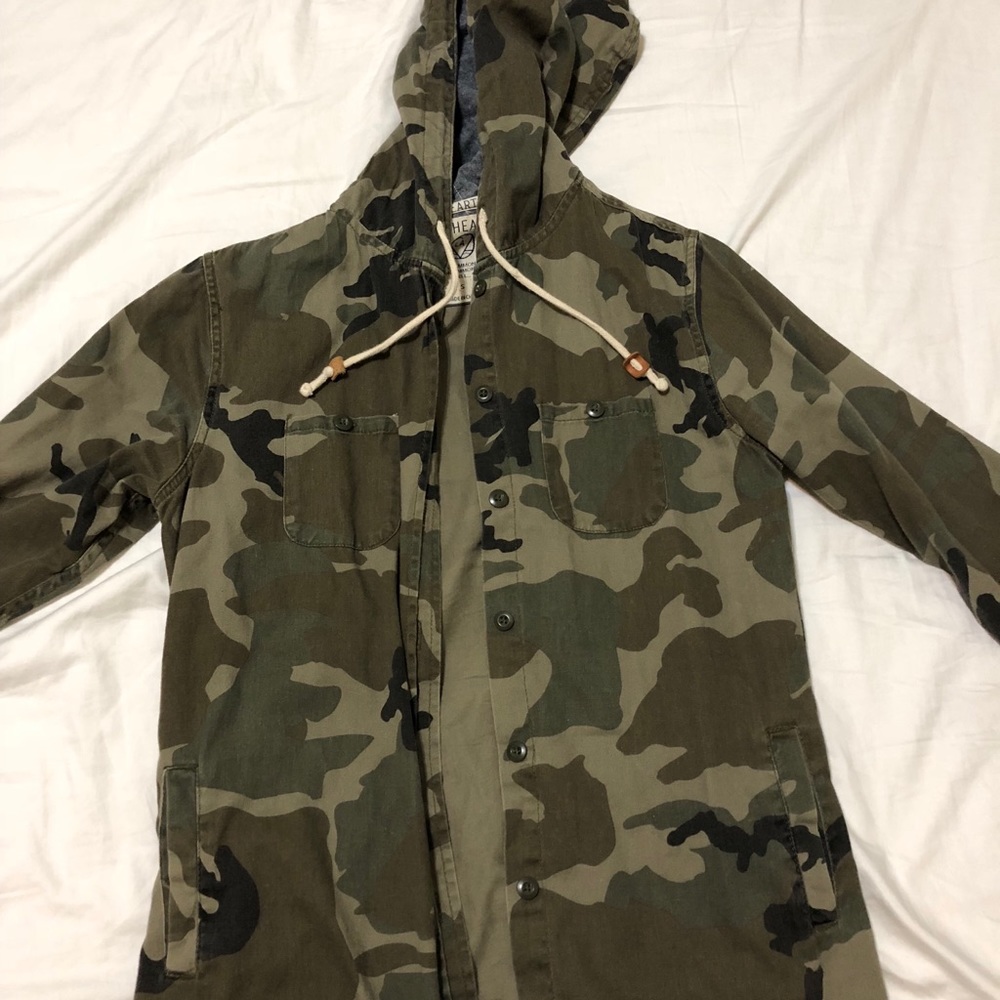 Pacsun LA Hearts Army Jacket with Hood